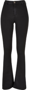 Urban Classics Super-stretchcut Dames Jeans – W27L33 Zwart