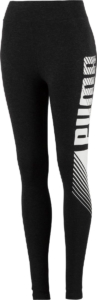 PUMA ESS+ Graphic Leggings Dark Heather Vrouwen Grijs