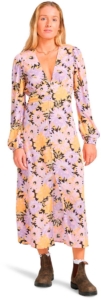 Billabong Cool Night Lange Jurk Met Lange Mouwen Veelkleurig XS Vrouw Multicolor