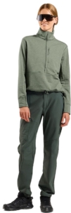Odlo Grid Fleece Met Halve Rits Vrouw Shadow Melange