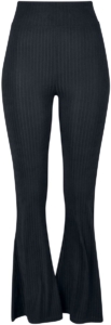 Urban Classics High Waist Rib Flared Dames Leggings – XS Zwart