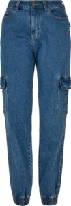 Urban Classics Organic Stretch Cargobroek Taille 27 inch Blauw