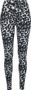Urban Classics Soft AOP Dames Legging luipaard L Print