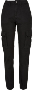 Urban Classics Cotton Twill Utility Cargobroek Taille 34 inch Zwart