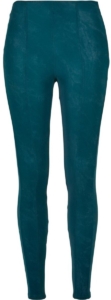 Urban Classics Washed Faux Leather Skinny fit broek M Groen