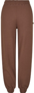 Urban Classics Organic High Waist Ballon Dames joggingbroek S Bruin