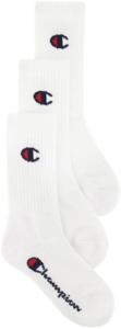 Champion Crew Sokken Senior 3-pack Wit