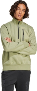 adidas Sportswear City Escape Fleece Sweatshirt met Halflange Rits Heren Groen