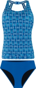 Protest PRTFenn Tankini set Dames Gespsluiting Uitneembare vulling Normale pasvorm Hoge taille Volledige dekking Blauw