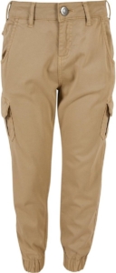 Urban Classics High waist Kinder Cargobroek Kids 146/152 Beige