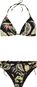 Protest Prtfluo – Triangle bikini set Dames – Kruisbanden – Uitneembare vulling Zwart
