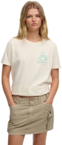 Superdry Roadside Trade Relaxed T-shirt Dames T-shirts Wit