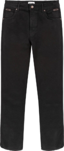 WRANGLER TEXAS OVERDYE AUTHENTIC STRAIGHT JEANS-HEREN Zwart
