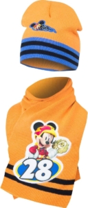 Mickey mouse muts en sjaal kleur Oranje