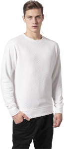 Urban Classics Diamond Quilt Sweater/trui S Zwart