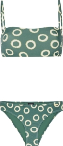 Protest Prtsunray – Bandeau bikini set Dames – Verstelbare bandjes – Uitneembare vulling Groen