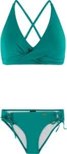 Protest PRTCelia Bikini set Dames B&C-cup Uitneembare vulling Gespsluiting Medium dekking Groen