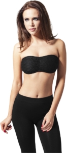 Ladies Laces Bandeau S Zwart