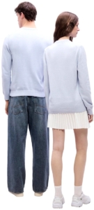 Lacoste Regular fit crew neck sweater phoenix Blauw