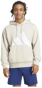 Adidas Essentials Big Logo Fleece Hoodie XL Man Wit