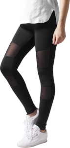 Urban Classics Tech Mesh Dames Legging – 5XL Zwart