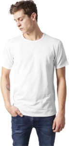 Urban Classics Fitted Stretch Heren T-shirt 5XL Wit