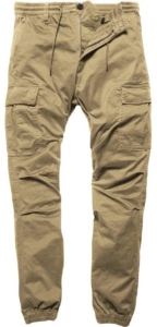 Vintage Industries Chino Hose Vince Cargo Jogger Dark -W29 Beige