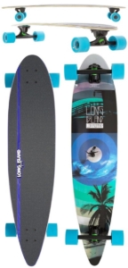 Long Island Palm pintail longboard Veelkleurig