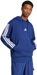 Adidas Essentials 3 Stripes French Terry Hoodie XL Regular Man Blauw