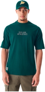 T-shirt Oakland Athletics MLB Tartan Infill Donkergroen