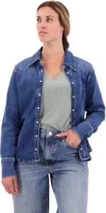 Superdry Vintage Western Overhemd S Vrouw Blauw
