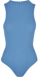 Urban Classics Rib Knit Sleeveless Bodysuit XXL Blauw