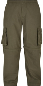 Urban Classics Zip Away Cargobroek S Olijfgroen