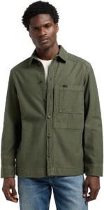 Lee Paneled Overshirt S Man Oak Moss