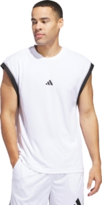 Adidas Performance Adidas Basketball All-World Mouwloze Tanktop Heren Wit