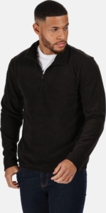 Fleece Heren Hiking Micro Zip Neck Zwart