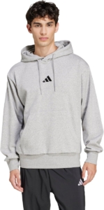 Adidas Sportswear Essentials Feelcozy Fleece Hoodie Heren Grijs