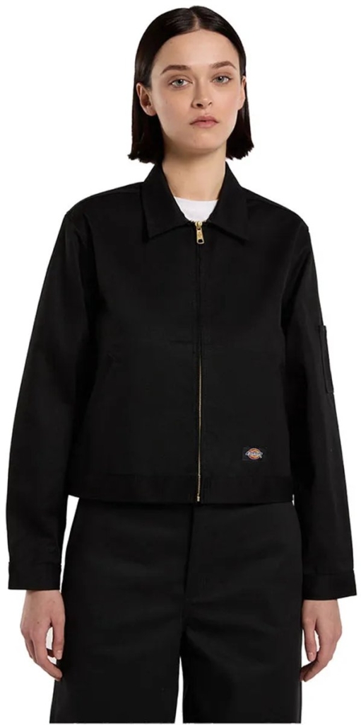 Dickies Unlined Cropped Eisenhower Jas 2XS Vrouw Zwart