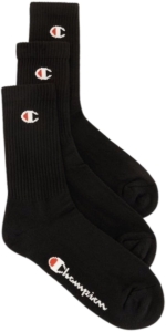 Champion Basic Crew Sokken Senior 3-pack Zwart