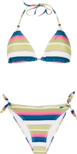 Protest Prtcaley – Triangle bikini set Dames – Koordsluiting – Uitneembare vulling Groen