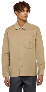 Dickies Corduroy Overhemd Met Lange Mouwen S Man Creme