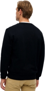 Superdry Essential Logo sweatshirt met ronde hals Heren Truien Zwart