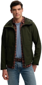 Superdry Softshell Trekker Jas met Capuchon Heren Groen