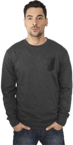 Urban Classics Contrast Pocket Sweater/trui S Grijs