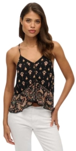 Superdry Ladder Trim camitop Dames Tops Boho Paisley Mix