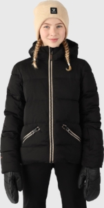 Brunotti Iraika Meisjes Puffer Ski Jas Zwart