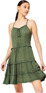 Superdry Vintage Broderie Cami Jurk S Vrouw Thyme