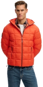Superdry Fuji Lite Gewatteerde Jas Met Capuchon Heren Gewatteerde jassen Oranje
