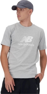 New Balance Sport Essentials Logo T-Shirt Heren T-shirt ATLETIC Grijs