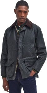 Donkergroene waxjas Barbour Bedale